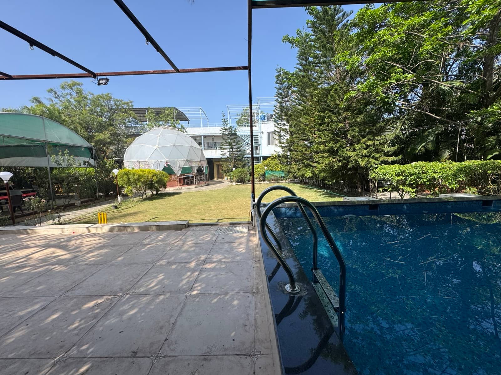 Swimming pool at Srushti Farm House near Sinhgad Pune